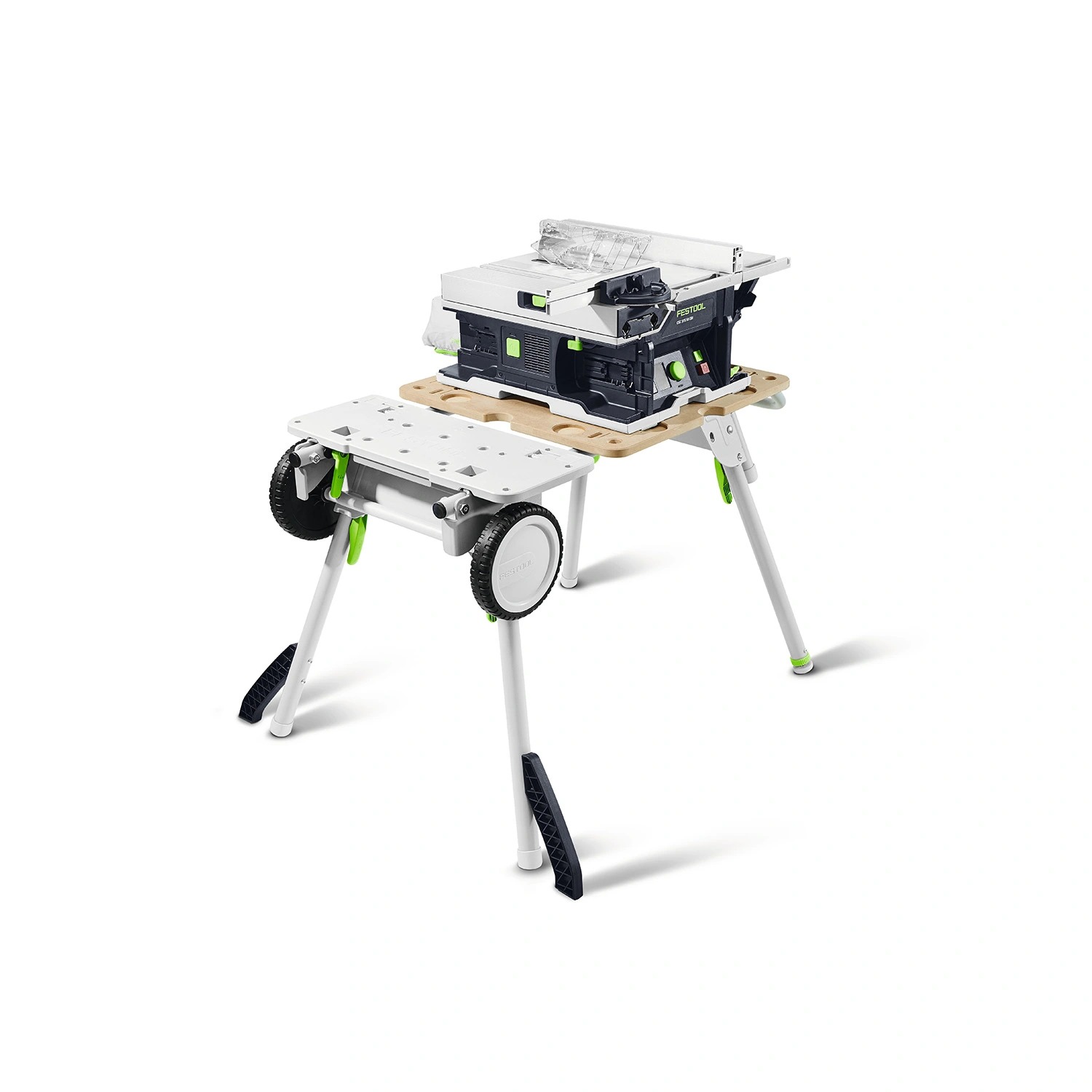 Festool CSC SYS 50 EBI-Basic-Set 36V (2x18V) accu tafelcirkelzaag body met onderstel – 168 mm