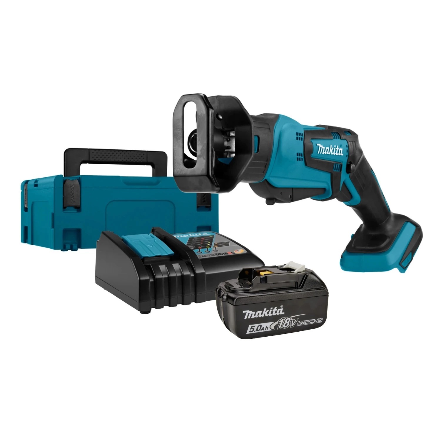 Makita DJR183RT1J 18V Li-Ion reciprozaagset met 1x 5,0Ah accu en Mbox