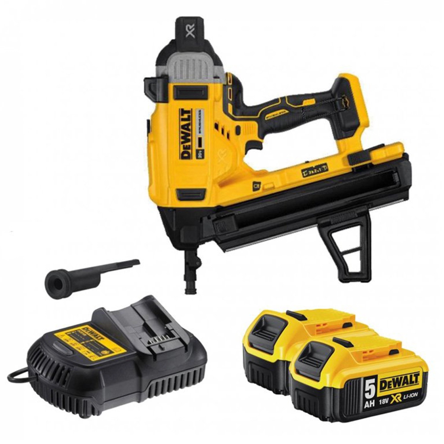 DeWALT DCN890P2-QW 18V XR koolborstelloze betontacker set met 2x 5,0Ah accu en koffer