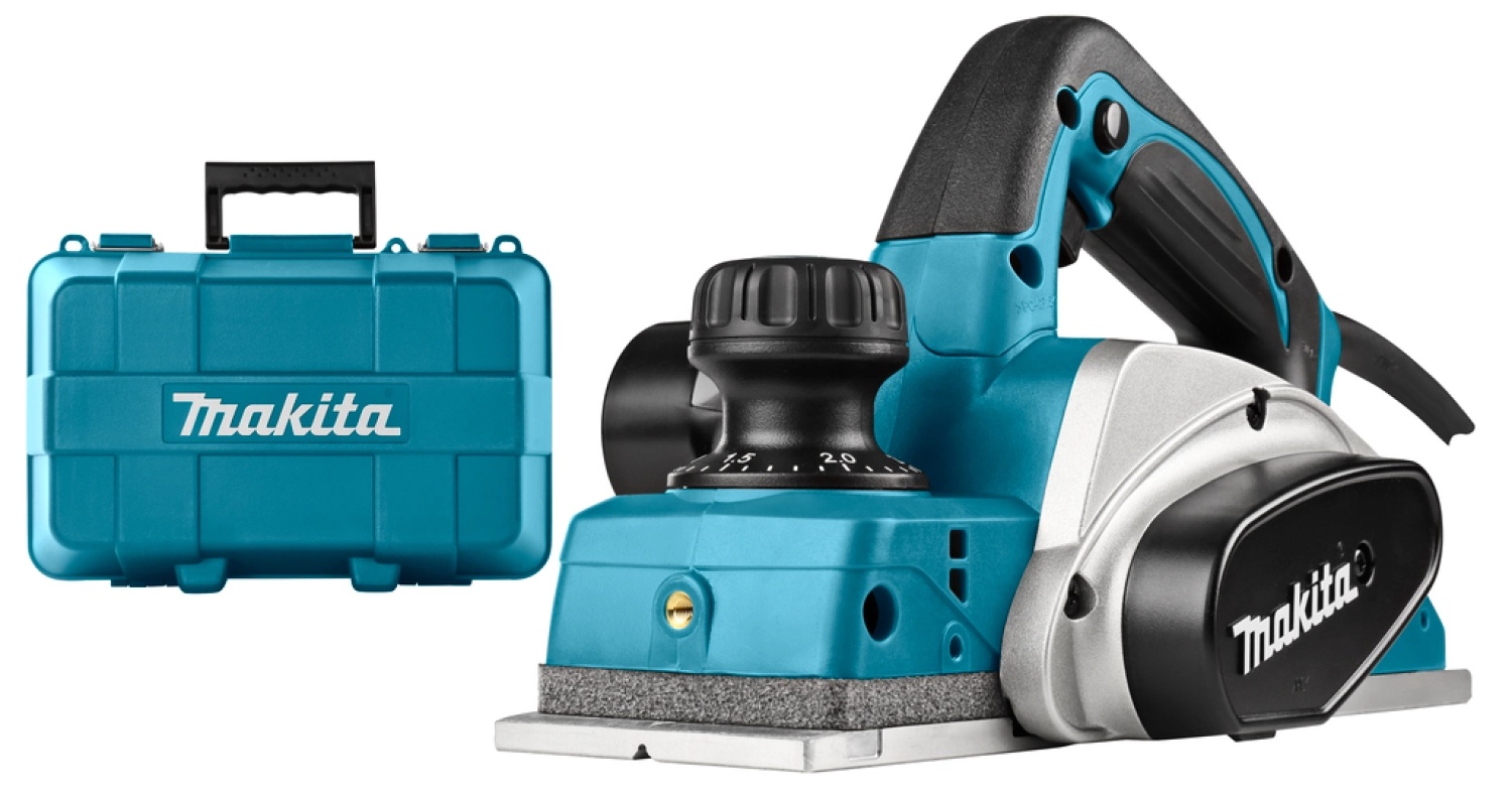 Makita KP0800K schaafmachine in koffer – 620 W – 2,5 mm