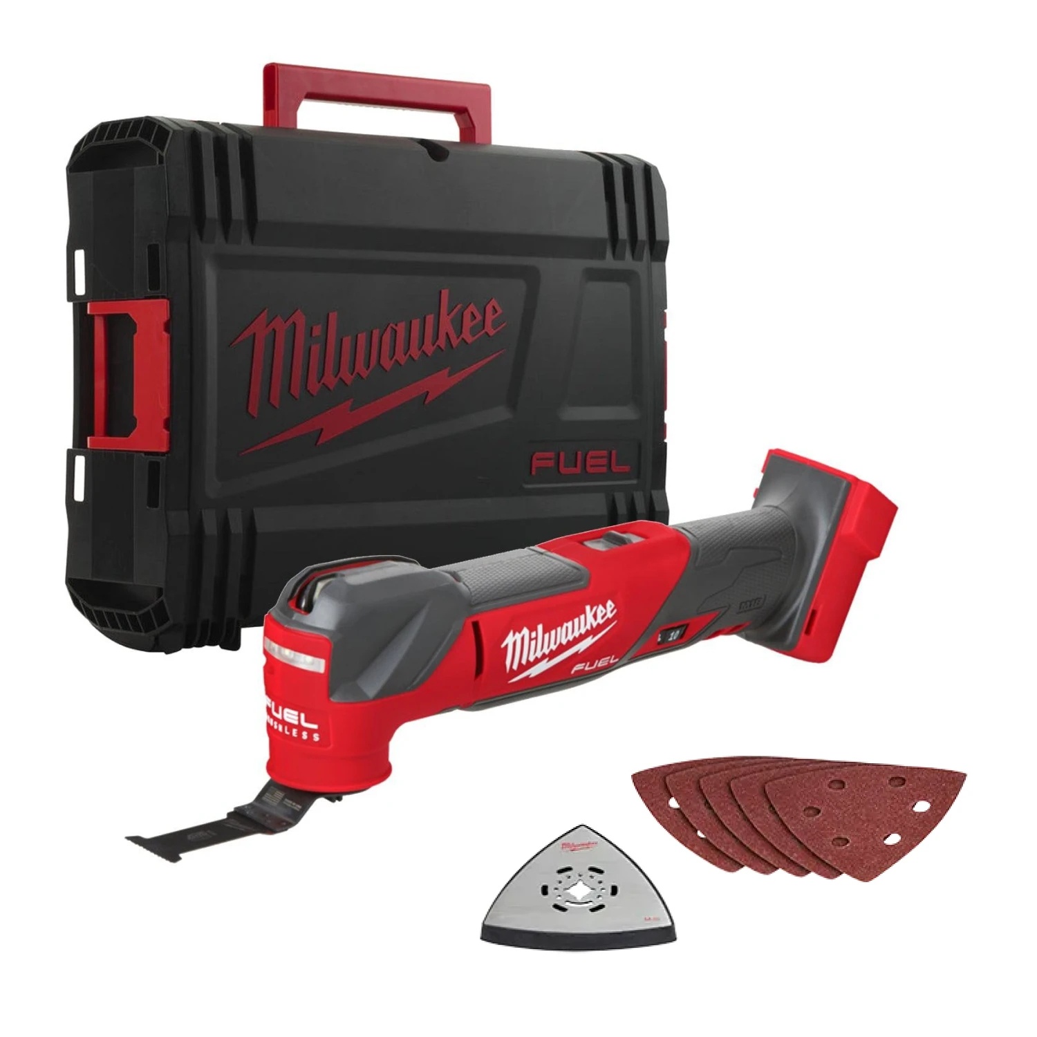 Milwaukee M18 FMT-0X 18V Li-ion accu multitool body met accessoires in HD Box