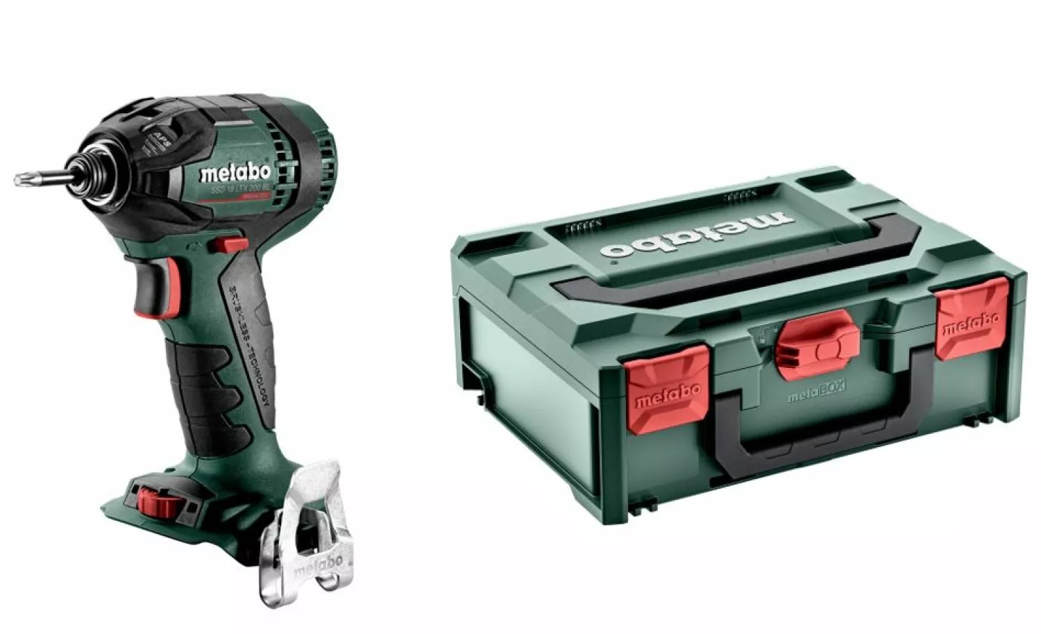 Metabo SSD 18 LTX 200 BL 18V Li-Ion slagschroevendraaier body in Metabox