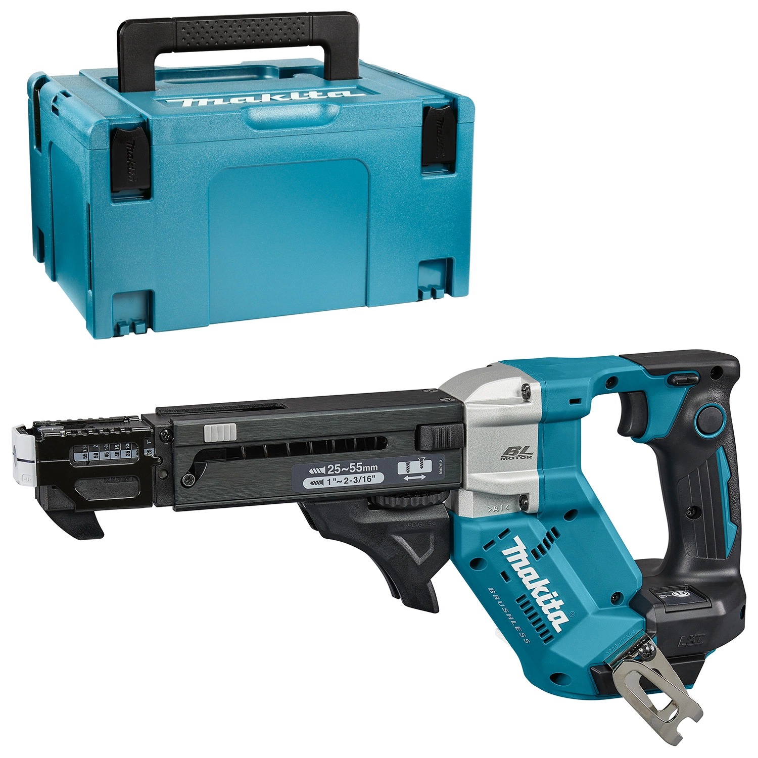 Makita DFR551ZJ 18V Li-Ion accu schroefautomaat body in Mbox – 25–55 mm