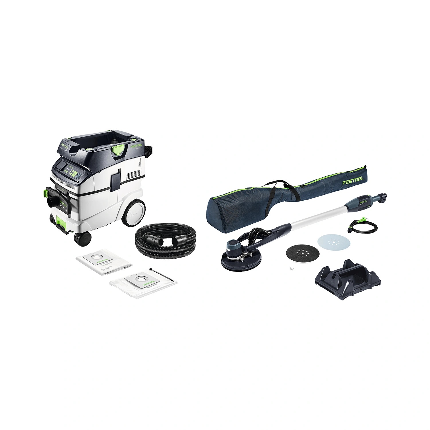 Festool LHS-E 225/CTL36-Set langnek-schuurmachine en stofzuigerset
