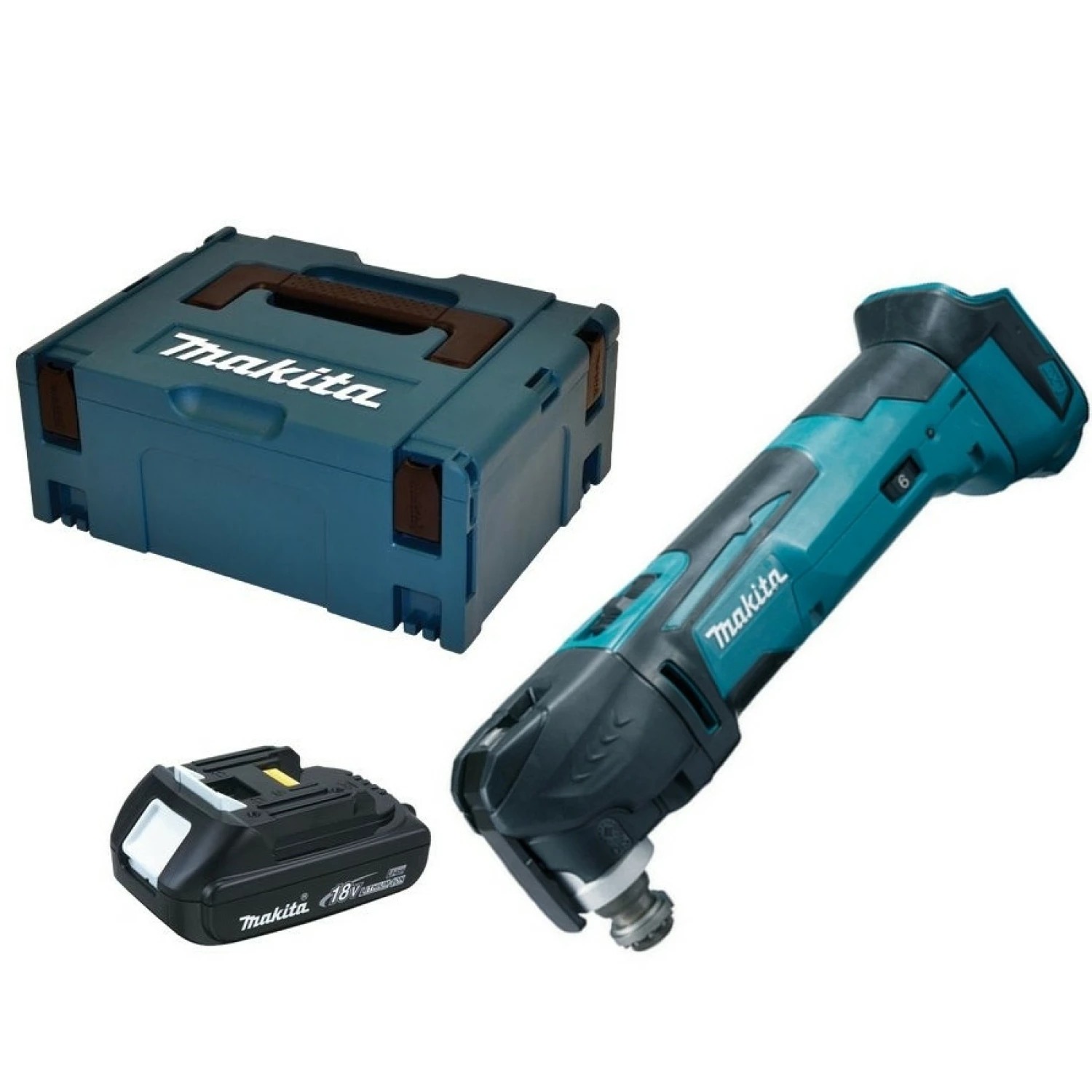 Makita DTM51Y1JX8 18V Li-Ion multitoolset met snelspansysteem en 1,5Ah accu