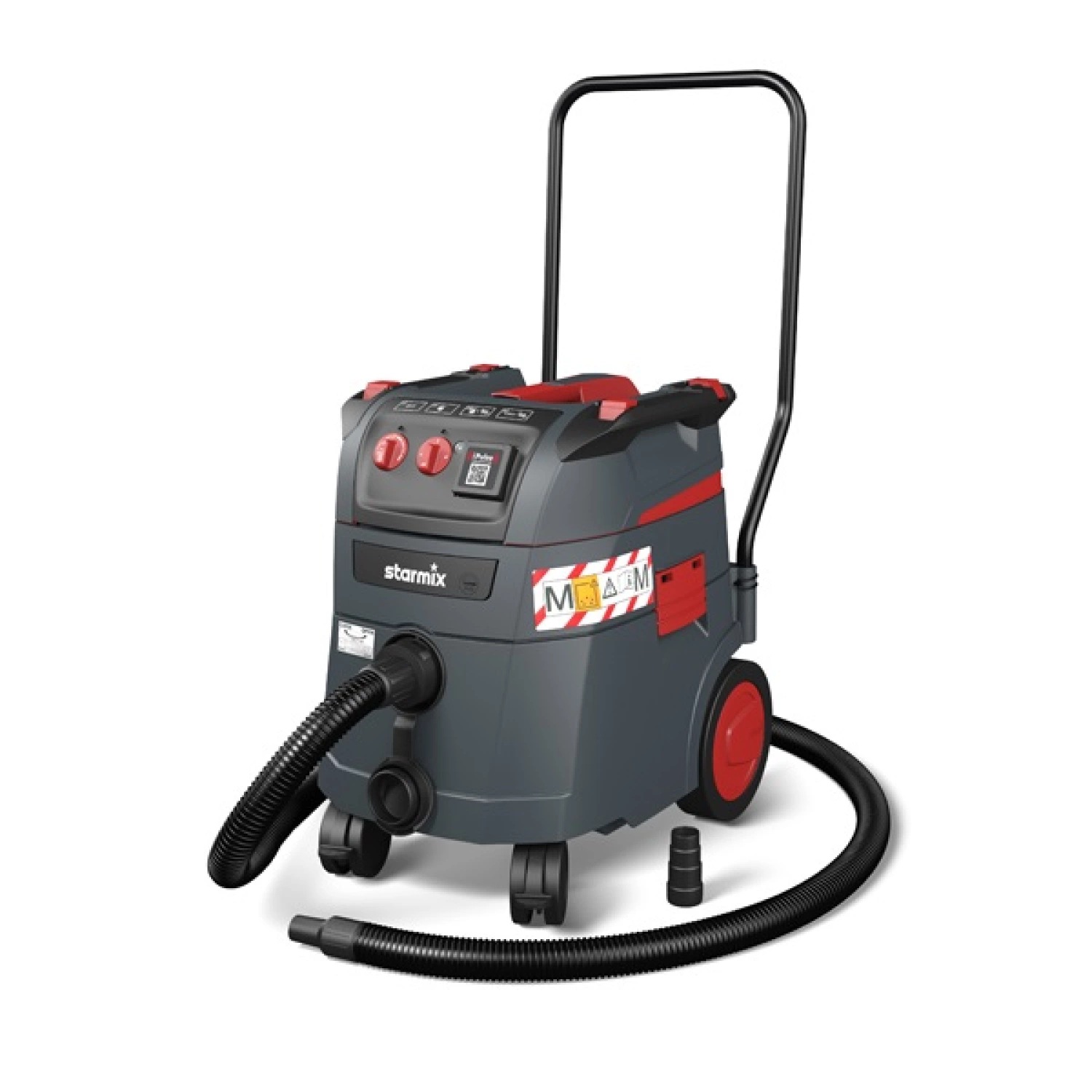 Starmix iPulse M-1635 Safe Plus bouwstofzuiger met rijbeugel – 1600 W – M-klasse – 35 l