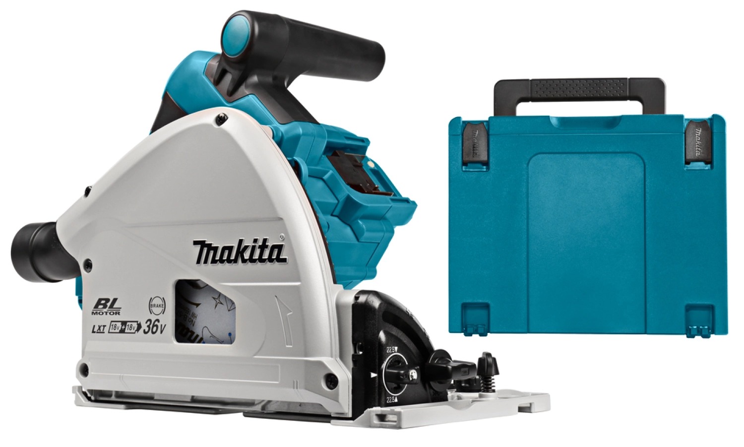 Makita DSP600ZJ 36V (2x 18V) Li-Ion accu-invalzaag body in Mbox – 165 x 20 mm – koolborstelloos