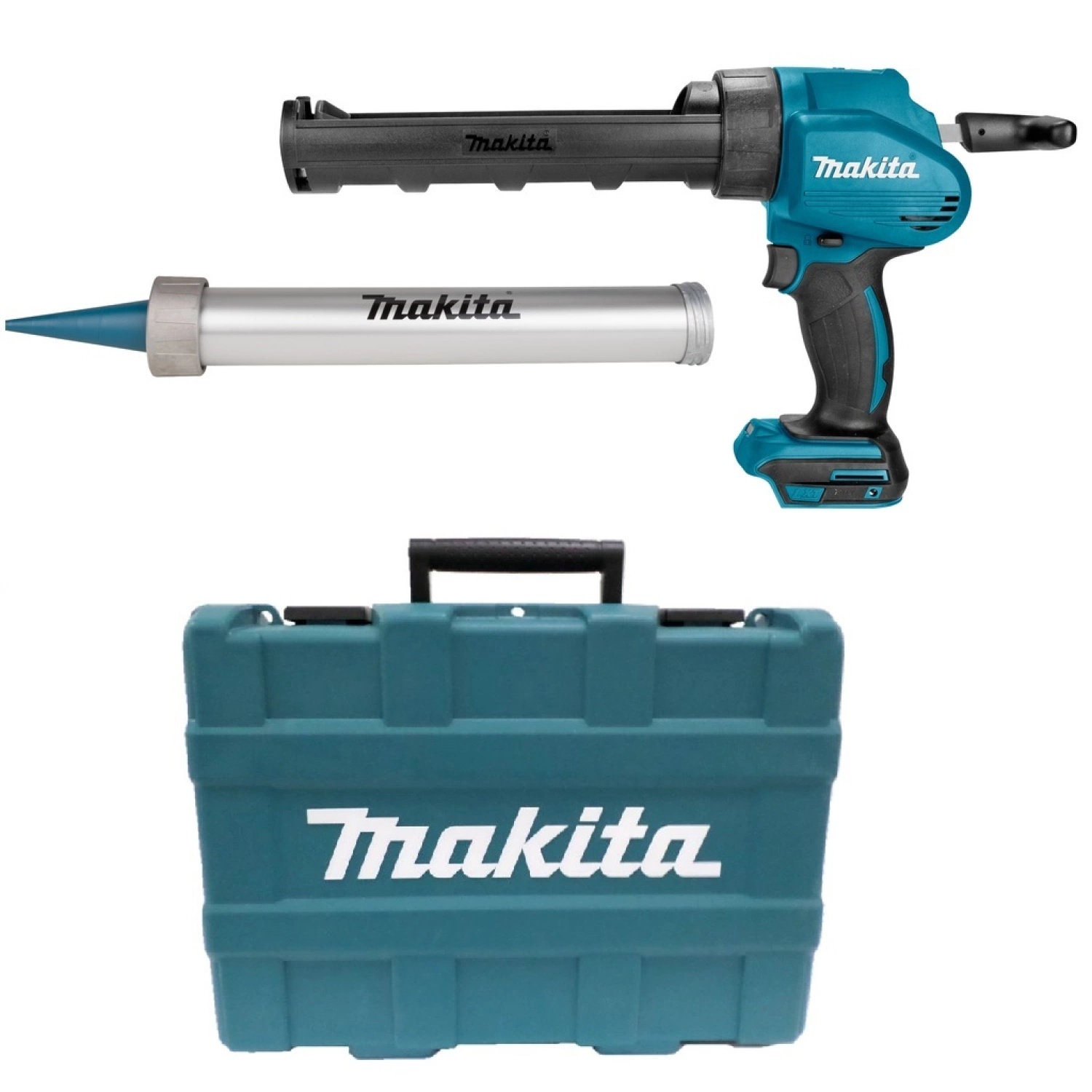 Makita DCG180ZXK 18V Li-Ion lijm- en kitspuit body met koker- en worsthouder in koffer