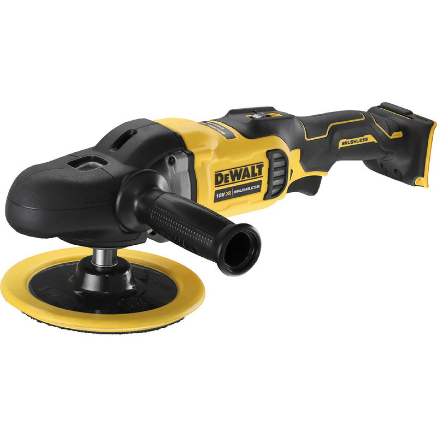 DeWALT DCM849P2-QW 18V XR accu haakse polijstmachine set met 2x 5,0Ah en draagtas