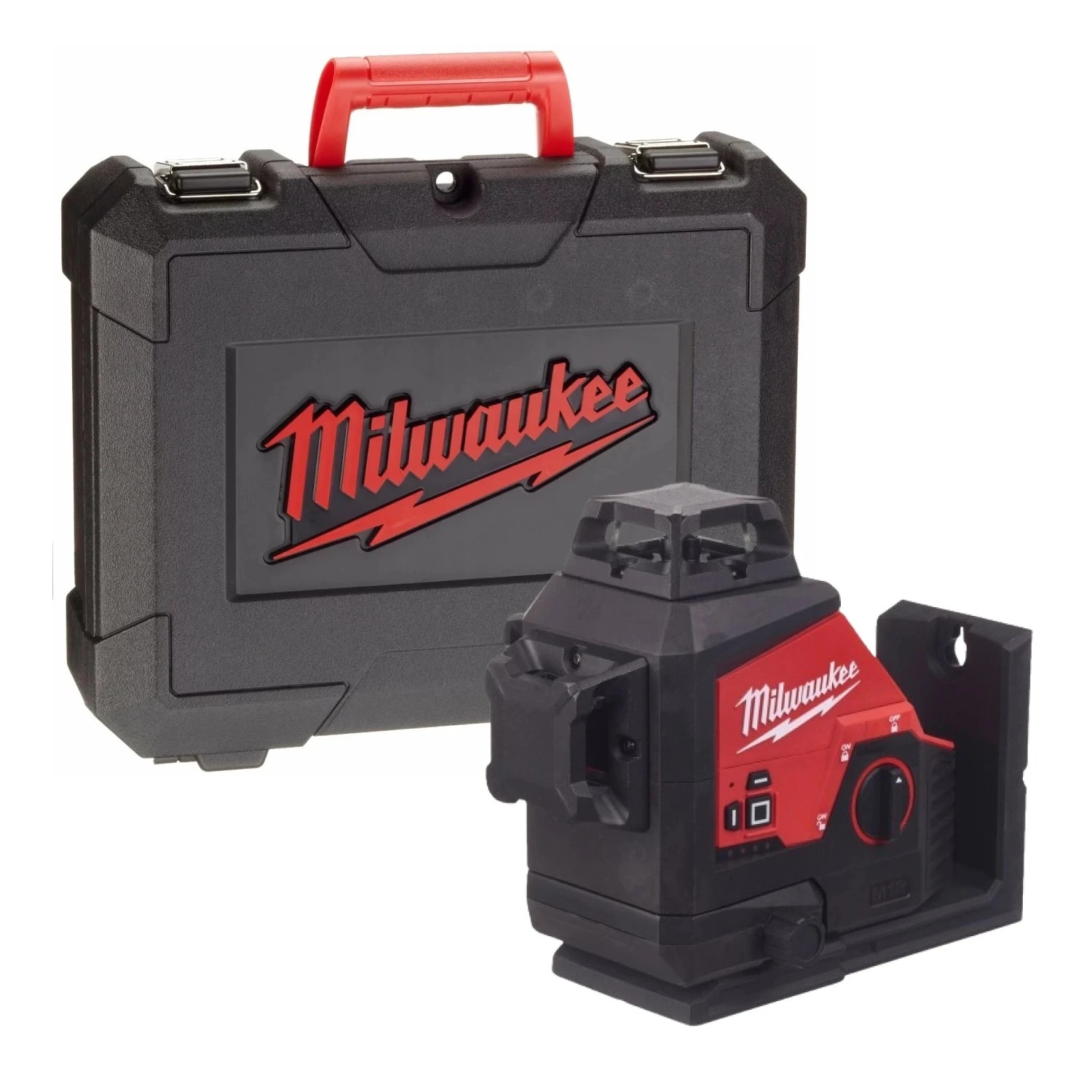 Milwaukee M12 3PL-0C 12V kruislijnlaser body in koffer – groen – 3 lijnen – 38 m