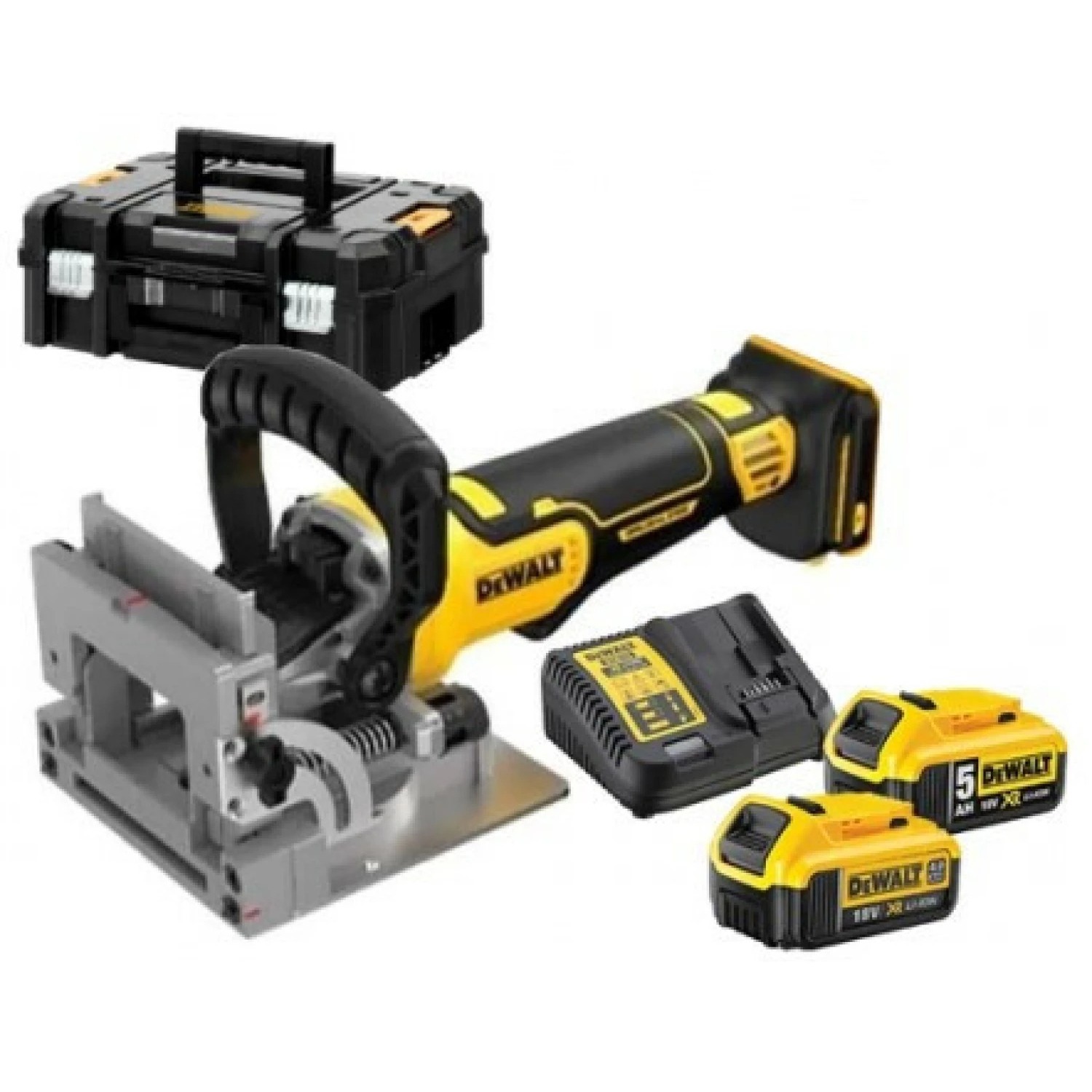 DeWALT DCW682P2-QW 18V XR koolborstelloze lamellenfrees set met 2x 5,0 Ah en TSTAK
