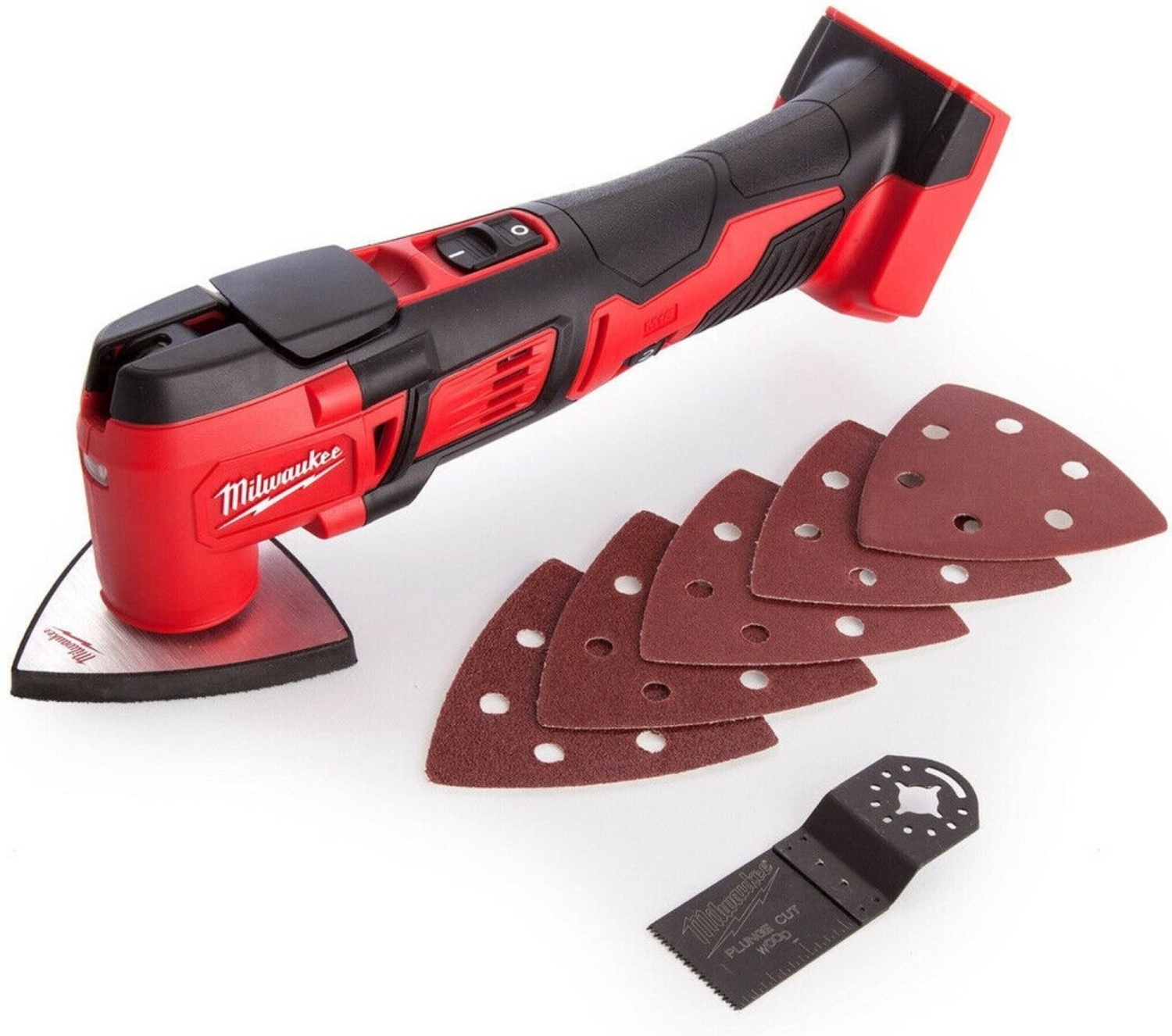 Milwaukee M18 BMT-0 18V Li-Ion multitool body met 8-delige accessoireset