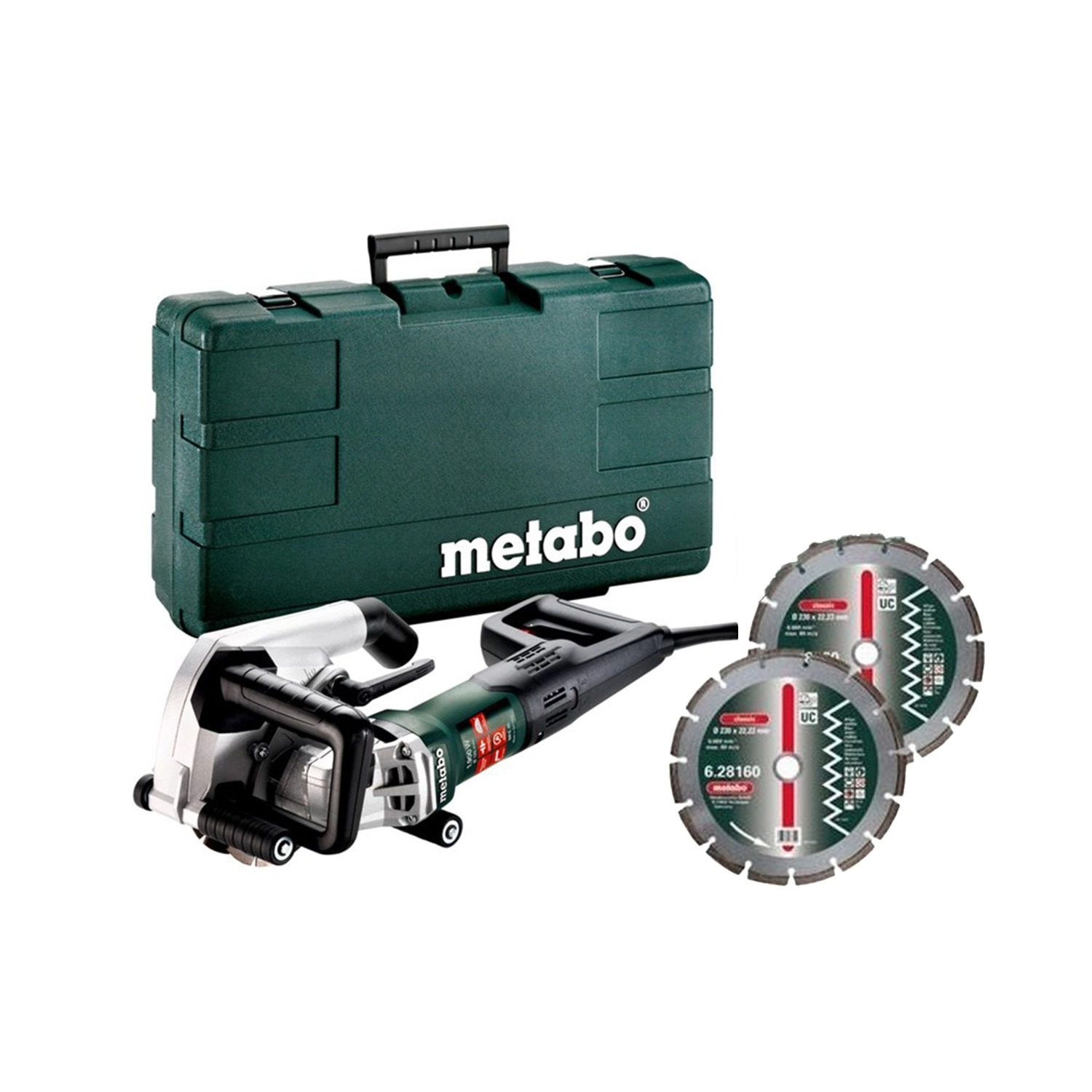 Metabo MFE 40 sleuvenfrees 1900 W met 2 diamantschijven en koffer