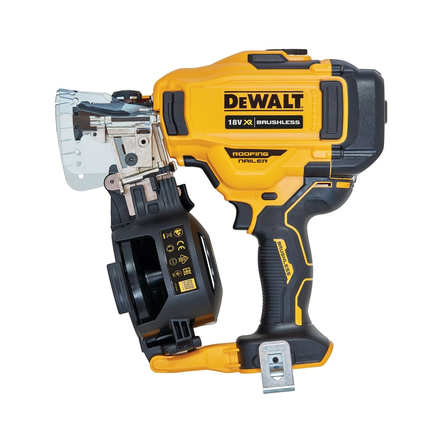 DeWALT DCN45RNN-XJ 18V XR koolborstelloze rolspijktacker voor dakwerk – body, 19–45 mm
