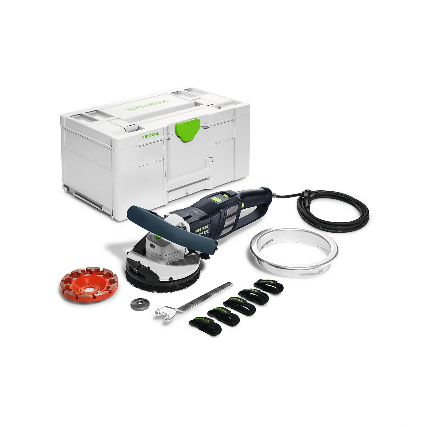 Festool RG 130 ECI-Set DIA AB renovatieslijpmachine in Systainer – 1600 W – 130 mm