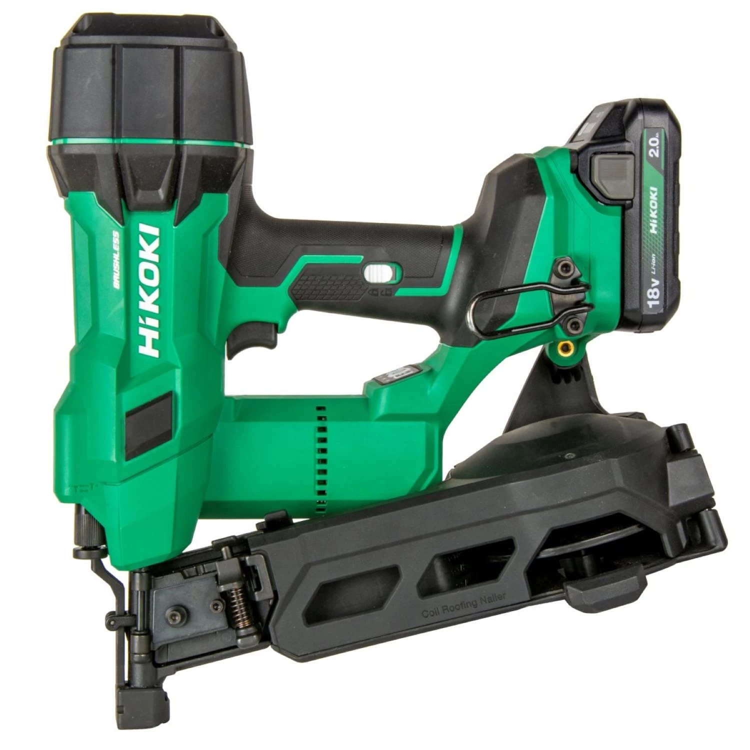 HiKOKI NV1845DAWXZ 18V accu trommelspijkerapparaat set – 2× 2,0Ah, HSC IV, 22–45 mm