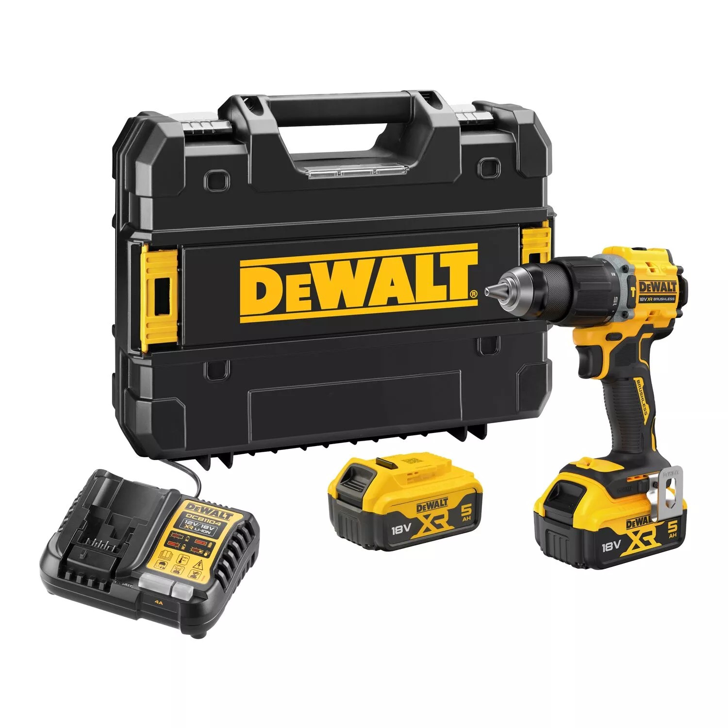 DeWALT DCD799P2T-QW 18V accu klopboor-/schroefmachine set met 2× 5,0Ah accu in TSTAK