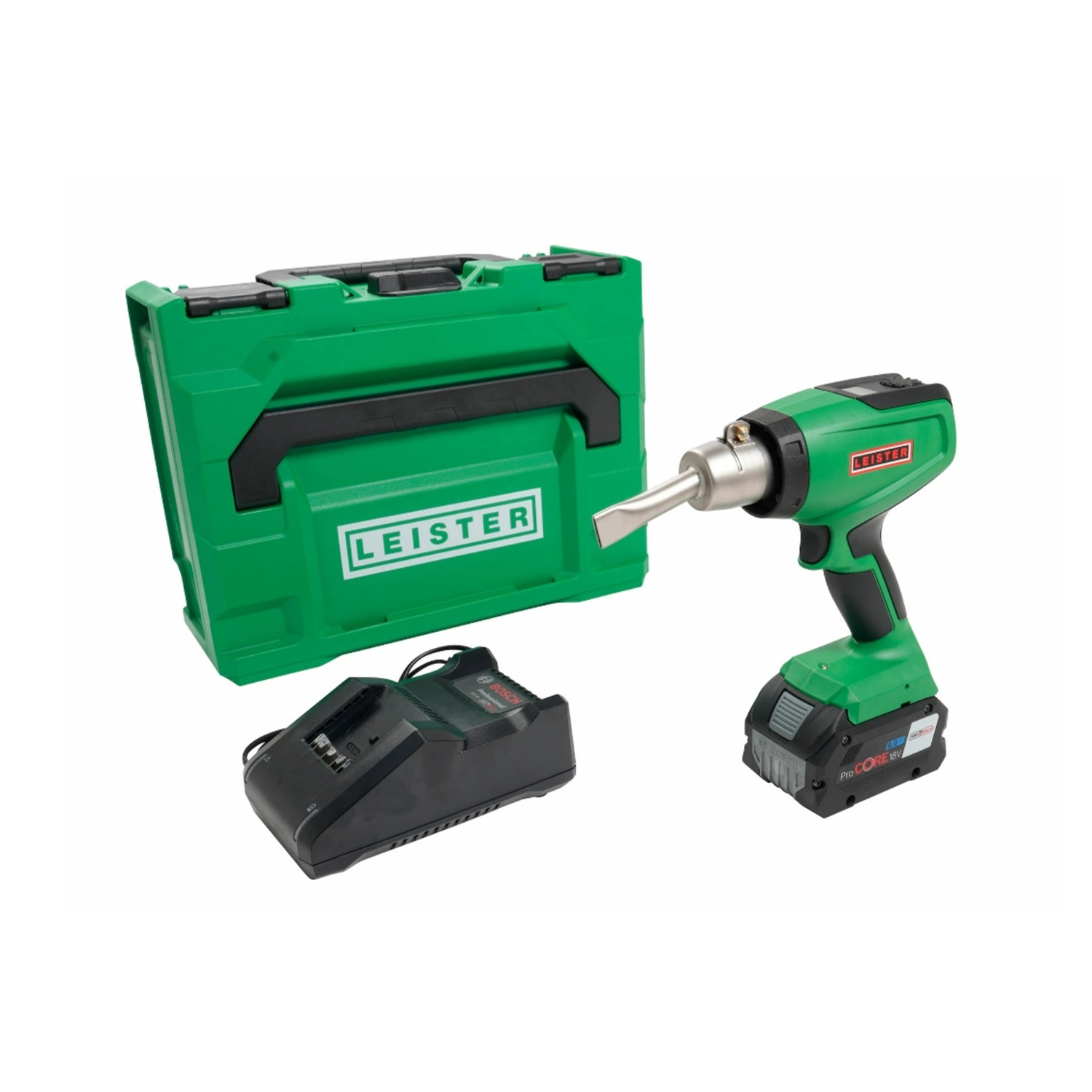 Leister Nexheat 300-A LP 18V accu heteluchtpistool set (1x 8,0 Ah) in koffer