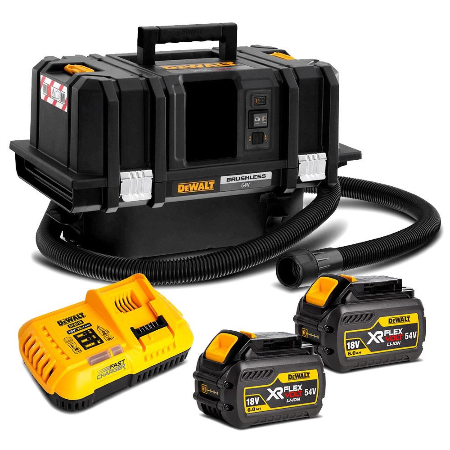 DeWALT DCV586MT2-QW XR FlexVolt 54 V bouwstofzuiger set – nat/droog – M-klasse – 11 l
