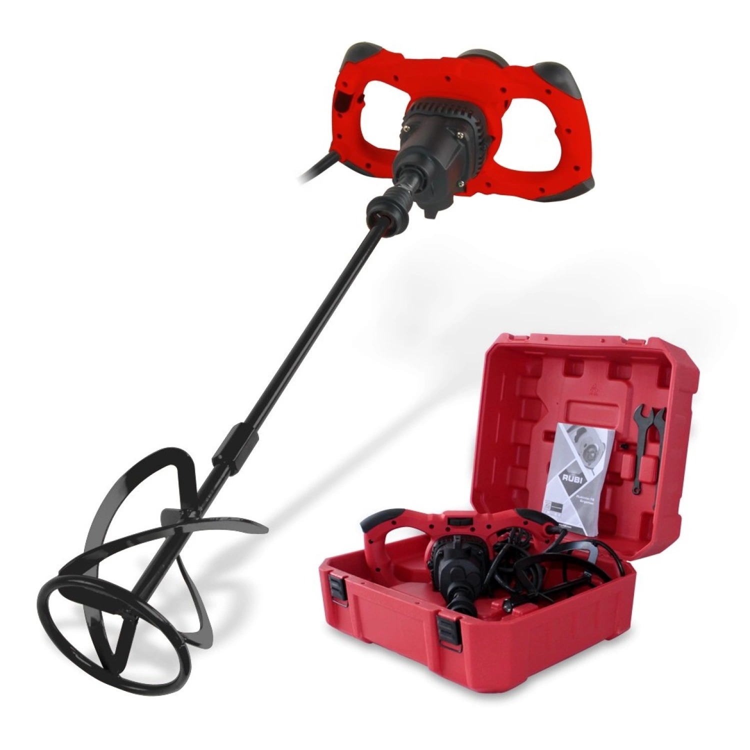 Rubi Rubimix-16 Ergomax mixer 1600 W met 140 mm menggarde en koffer