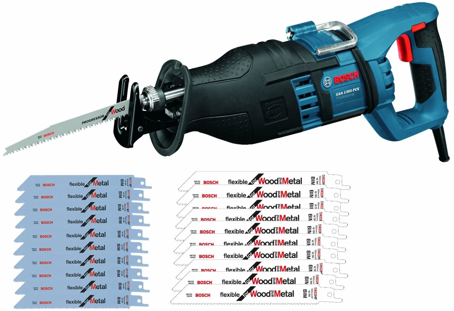 Bosch GSA 1300 PCE reciprozaag in koffer – 1300 W – SDS-snelwissel
